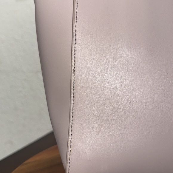 Kate Spade Magnolia Street Small Mina Gray/Blue Leather Satchel Bag - Picture 3 of 12